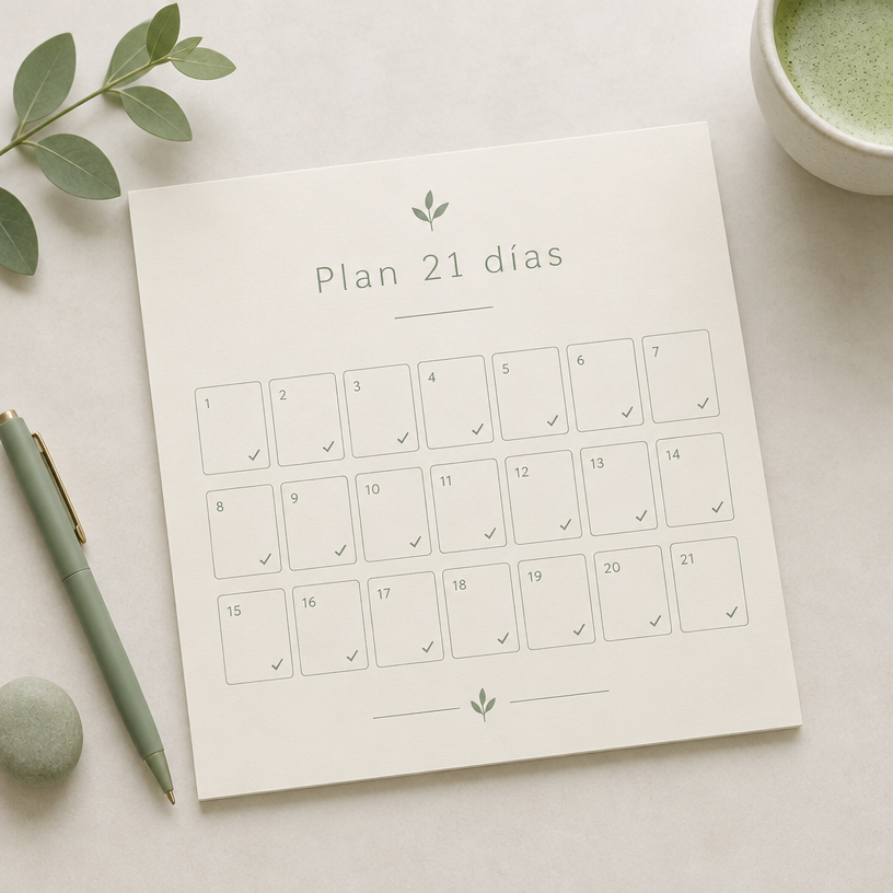 Portada del calendario de 21 días